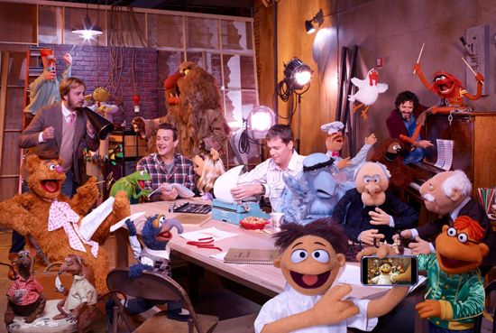 Los Muppets 2011 con Jason Segel y Amy Adams