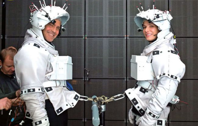 gravity-sandra-bullock-y-george-clooney-en-rodaje
